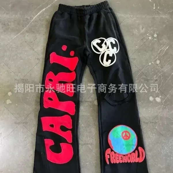 Design CAPRI x FreeWorld Graphic Sweatpants Black Sweatpants - 1