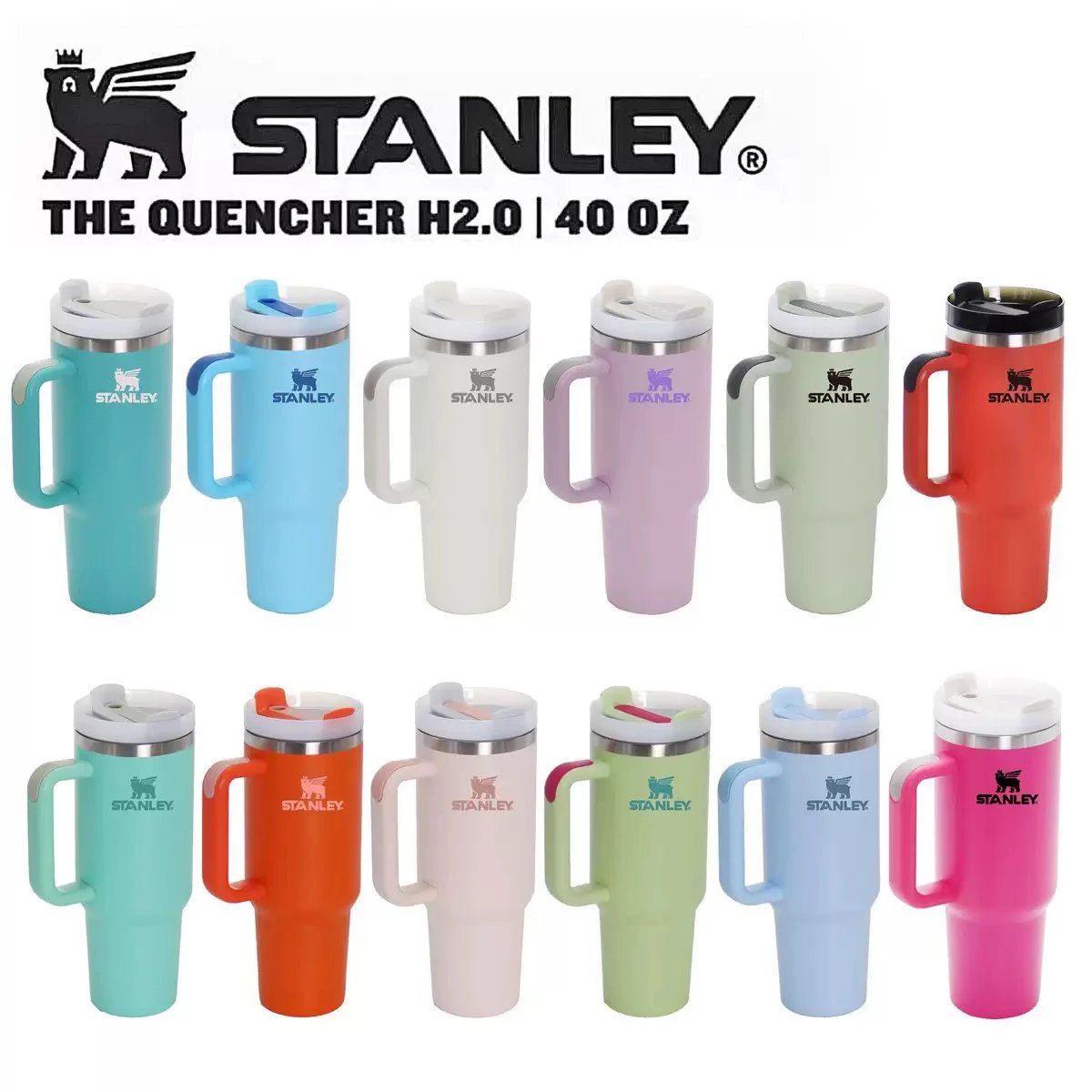 Stanley Cup 40oz Car Cup 2nd Generation Stanley Stainless Steel Car Insulated Cup Large Capacity Straw Ice King Cup