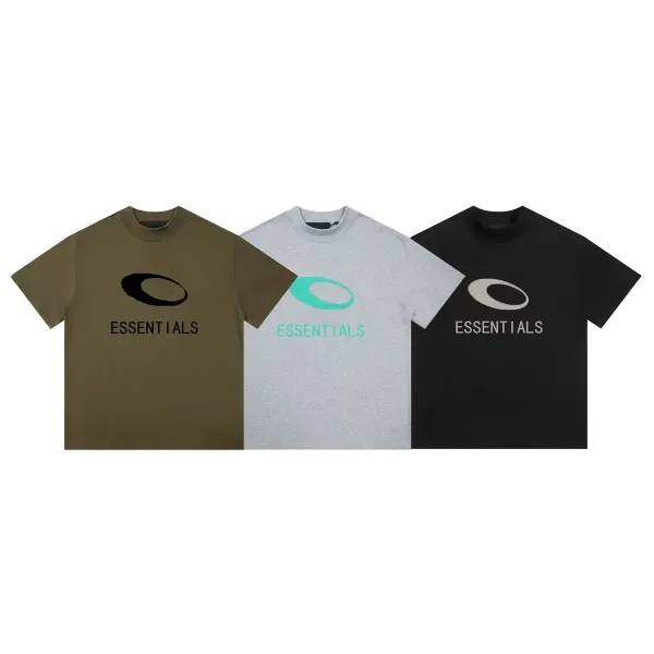 Fear of God Essentials Essentials Logo Graphic Olive T-Shirt T-Shirts - 2