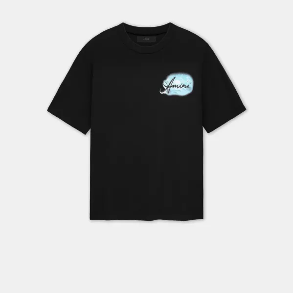 Amiri Cloud Script Black T-Shirt - 1