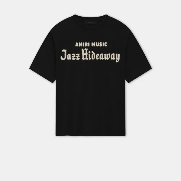 Amiri Jazz Hideaway Black T-Shirt - 1