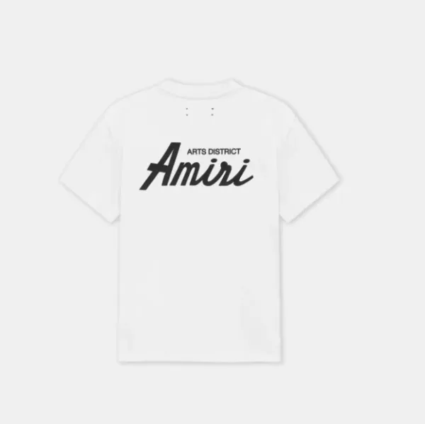 Amiri Arts District Script Logo White T-Shirt - 1
