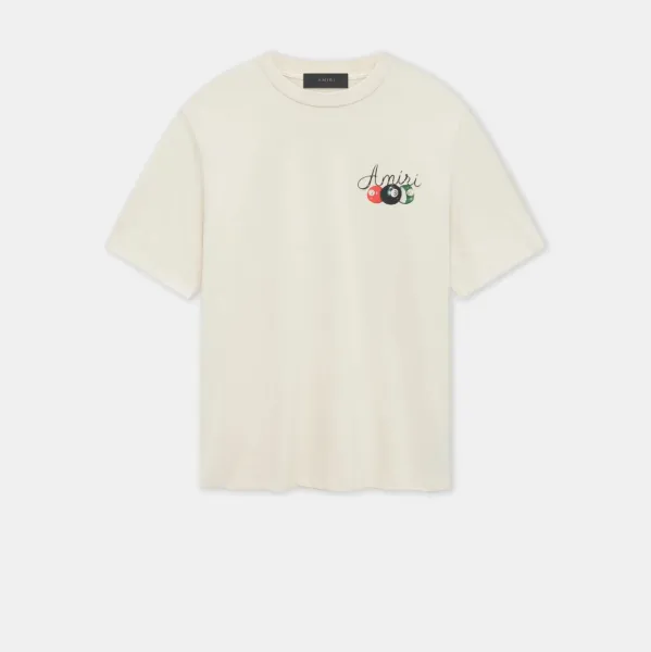 Amiri Billiards Graphic T-Shirt Off-White - 1