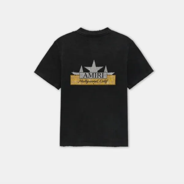Amiri Hollywood Star Graphic T-Shirt Black - 1