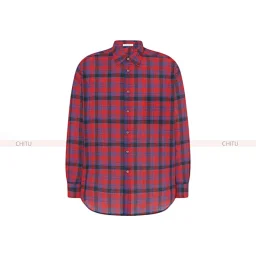 thumbnail for [Mid-Year Special, No Returns or Exchanges] The Row red plaid shirt