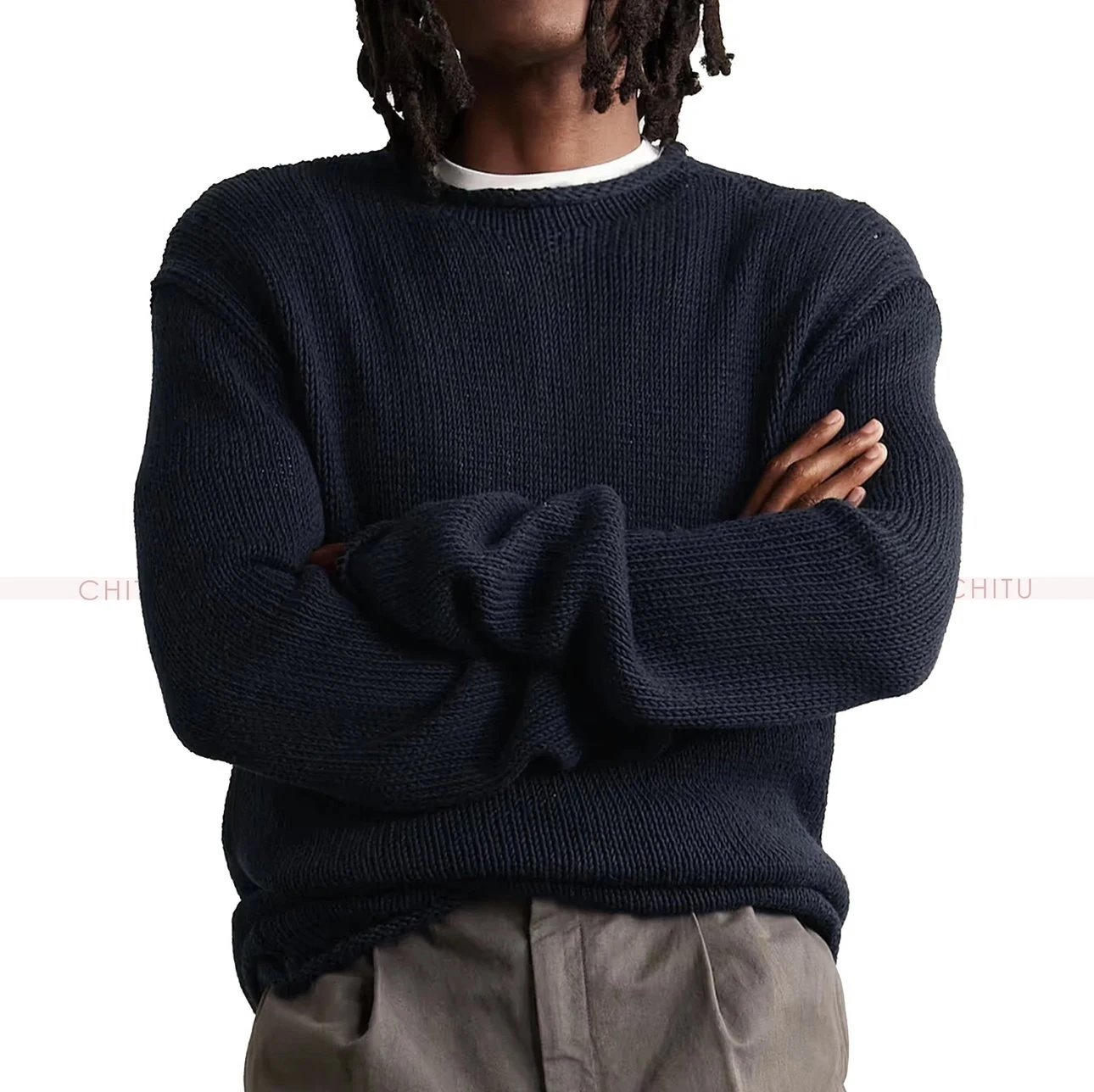 【 Mid year Special Offer Non refundable 】 Chitu CHITU Independent Row Hong Kong 🇭🇰 UPW 15 Cashmere 85 Cotton Sweater