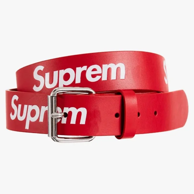 Suprem Belts Logo Print Buckle Belt product detail image 1