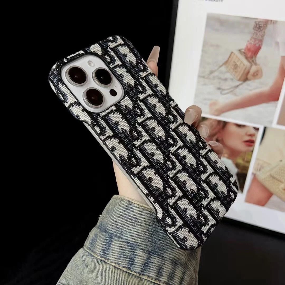 Dior Oblique Denim Blue Phone Case - 3