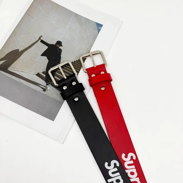 Suprem Belts Logo Print Buckle Belt product detail image 3