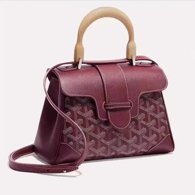 Unbranded Handbags Wooden Top-Handle Monogram Satchel product detail image 4