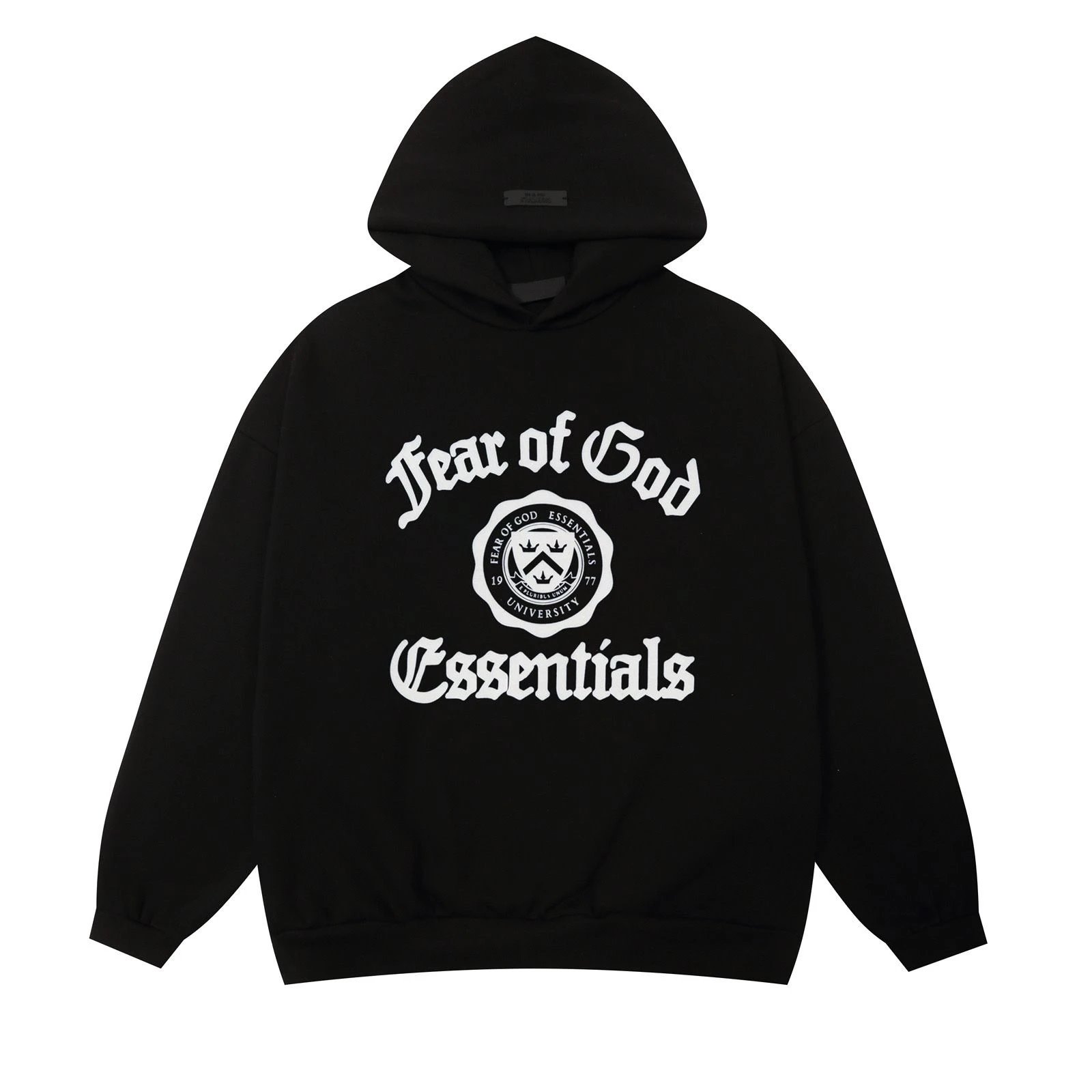 Fear of God Essentials University Hoodie Black - 7