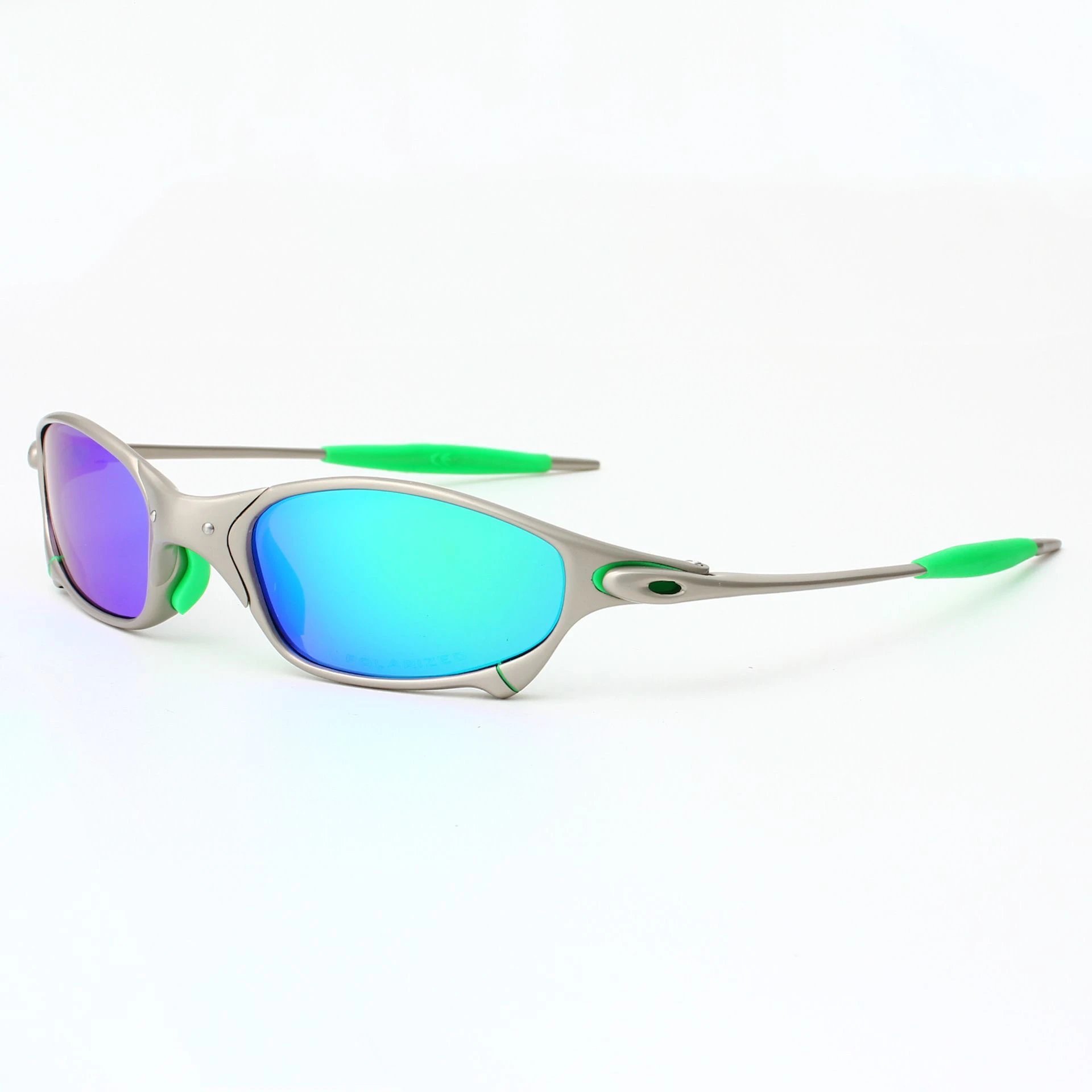 Oakley Juliet Silver Polarized Amber Sunglasses - 9