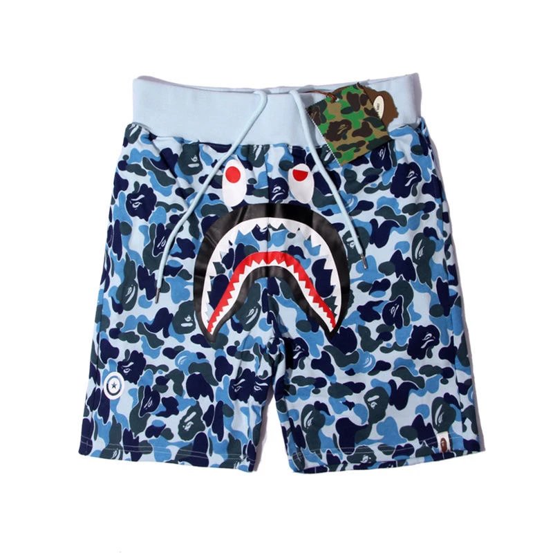 A Bathing Ape Shark Camo Blue Shorts - 11