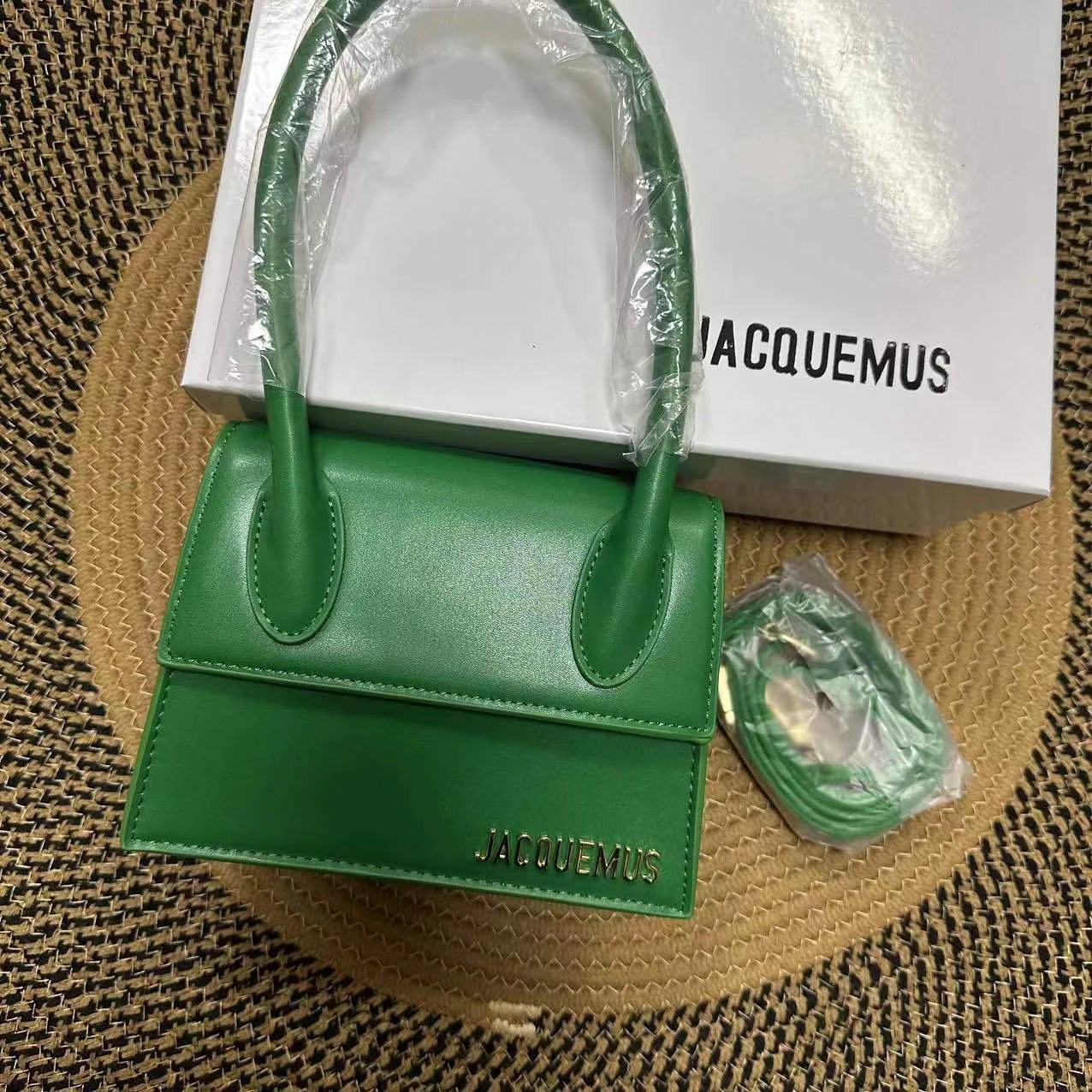 Jacquemus Le Chiquito Green Leather Handbag - 7