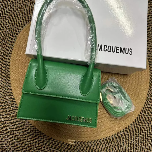 Jacquemus Handbags Structured flap handbag with top handles and detachable shoulder strap product detail image 6