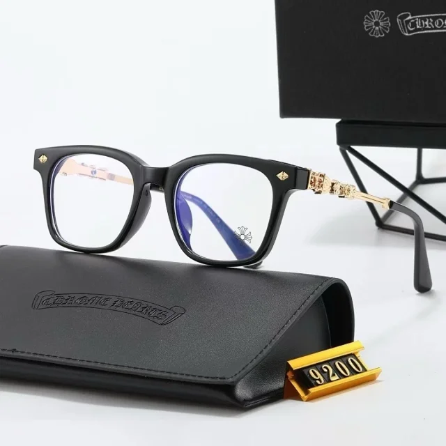 Chrome Hearts Eyewear Rectangular Blue-Light Glasses with Cross Motif Temples product detail image 4