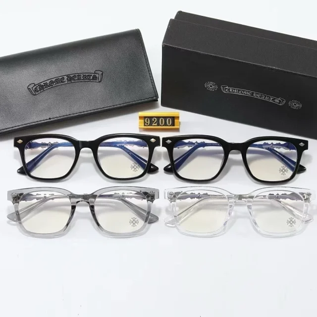 Chrome Hearts Eyewear Rectangular Blue-Light Glasses with Cross Motif Temples product detail image 5
