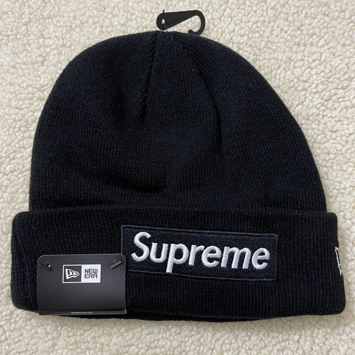 Supreme x New Era Box Logo Beanie Forest Green - 5