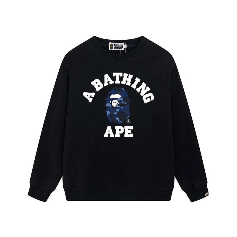 A Bathing Ape Camo Ape Head Black Hoodie - 6