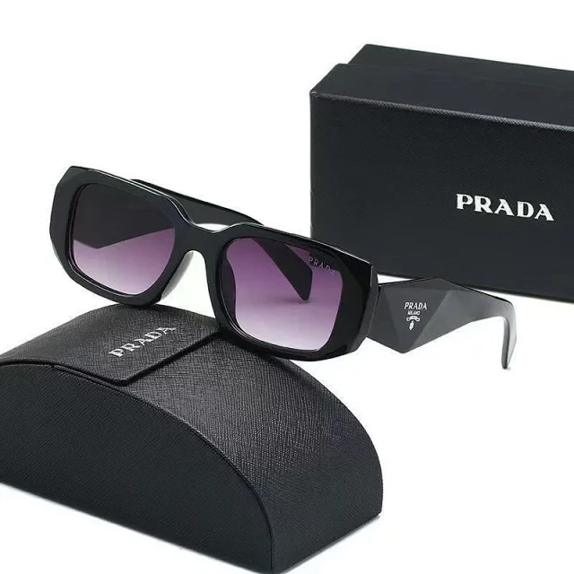 Prada Eyewear Oversized geometric-frame sunglasses product detail image 3