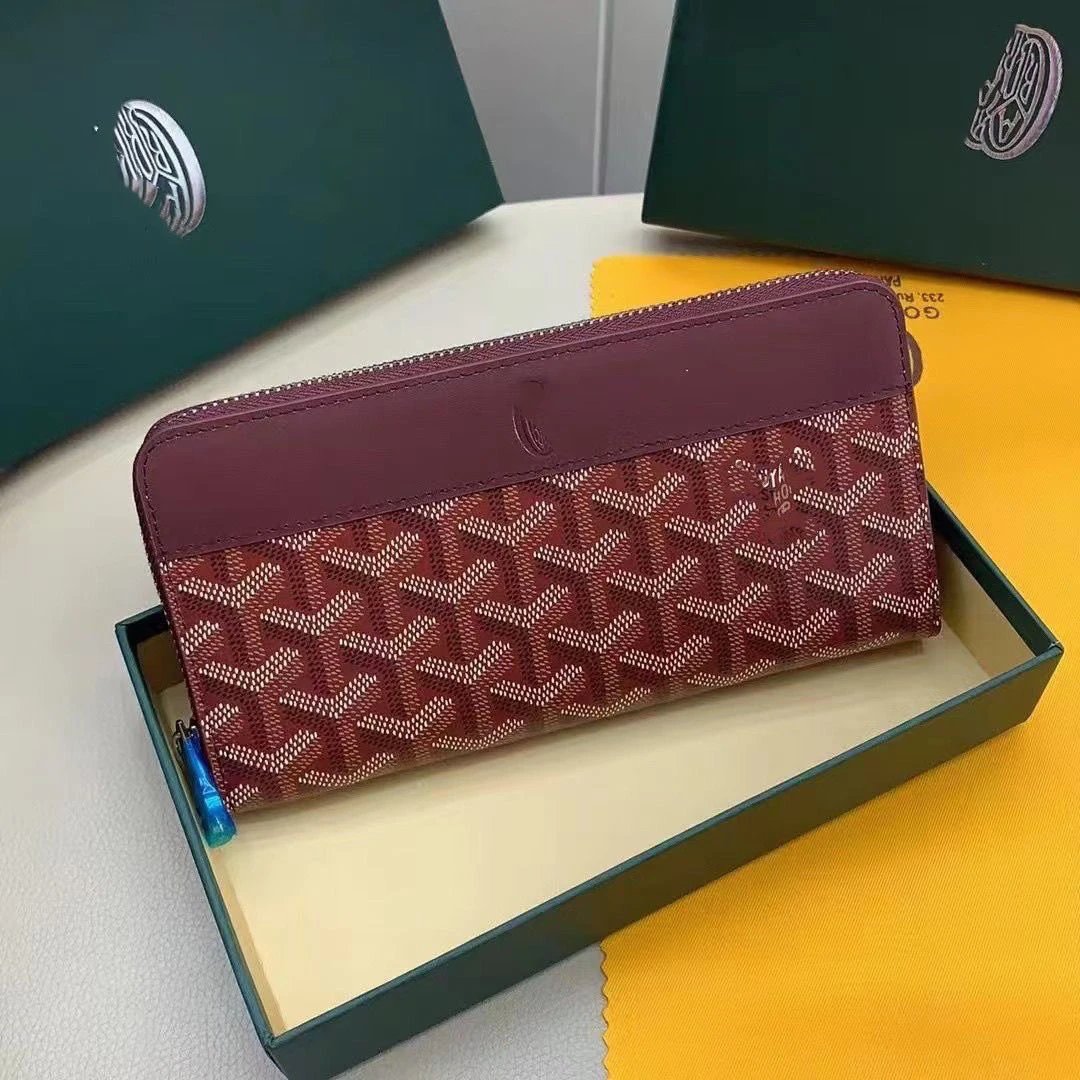 Goyard Saint Louis Long Wallet Yellow and Gold Canvas - 8