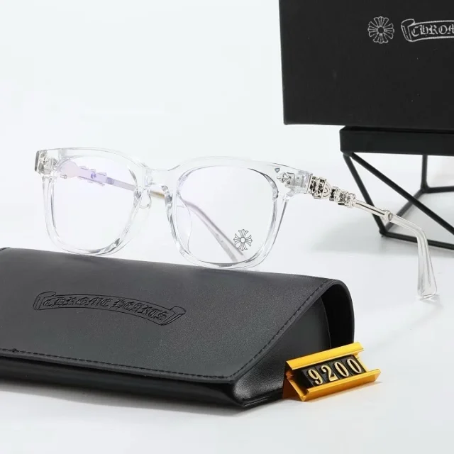Chrome Hearts Eyewear Rectangular Blue-Light Glasses with Cross Motif Temples product detail image 2