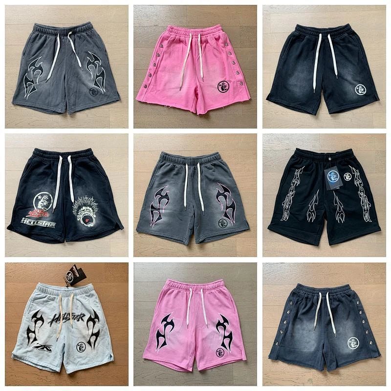 Design Flame Print Drawstring Shorts Gray product detail 2 in Litbuy spreadsheet finds