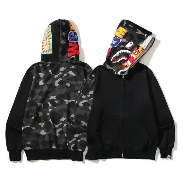 A Bathing Ape Shark Hoodie Multicolor Hoodie - 1