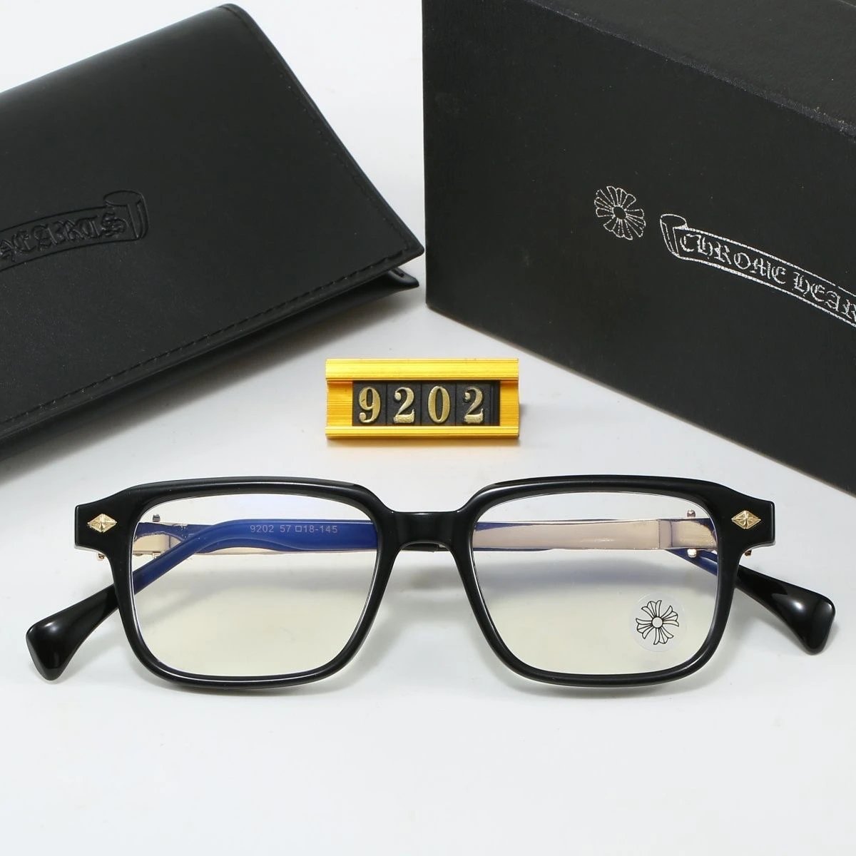 Chrome Hearts 9202 Brown Acetate Optical Glasses - 8