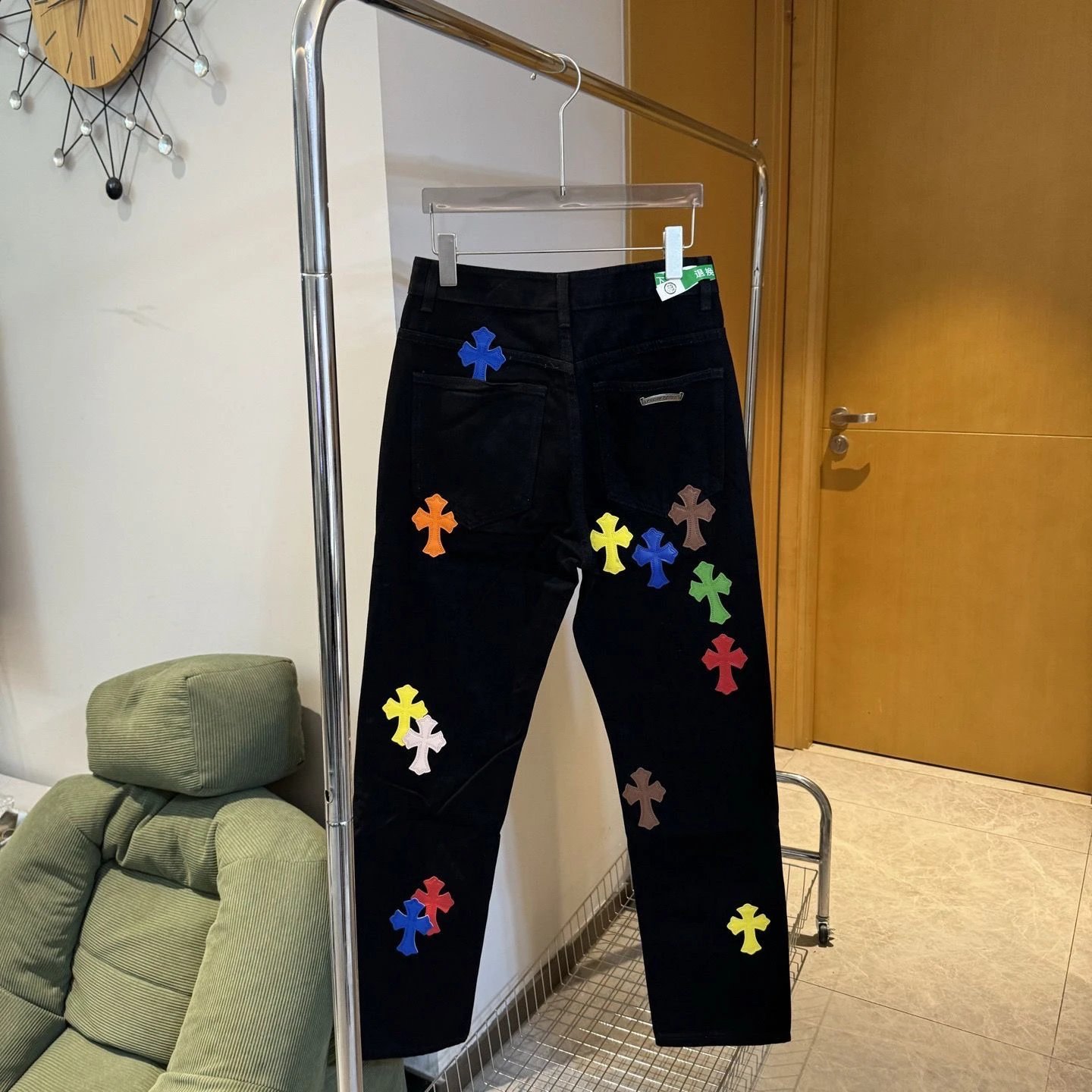 Jeans with Cross Design photo 6