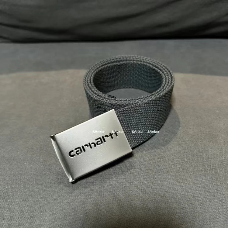 Carhartt Work In Progress Canvas Belt Gray
