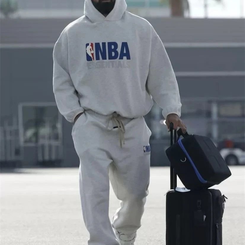 NBA Essentials Hoodie White - 5