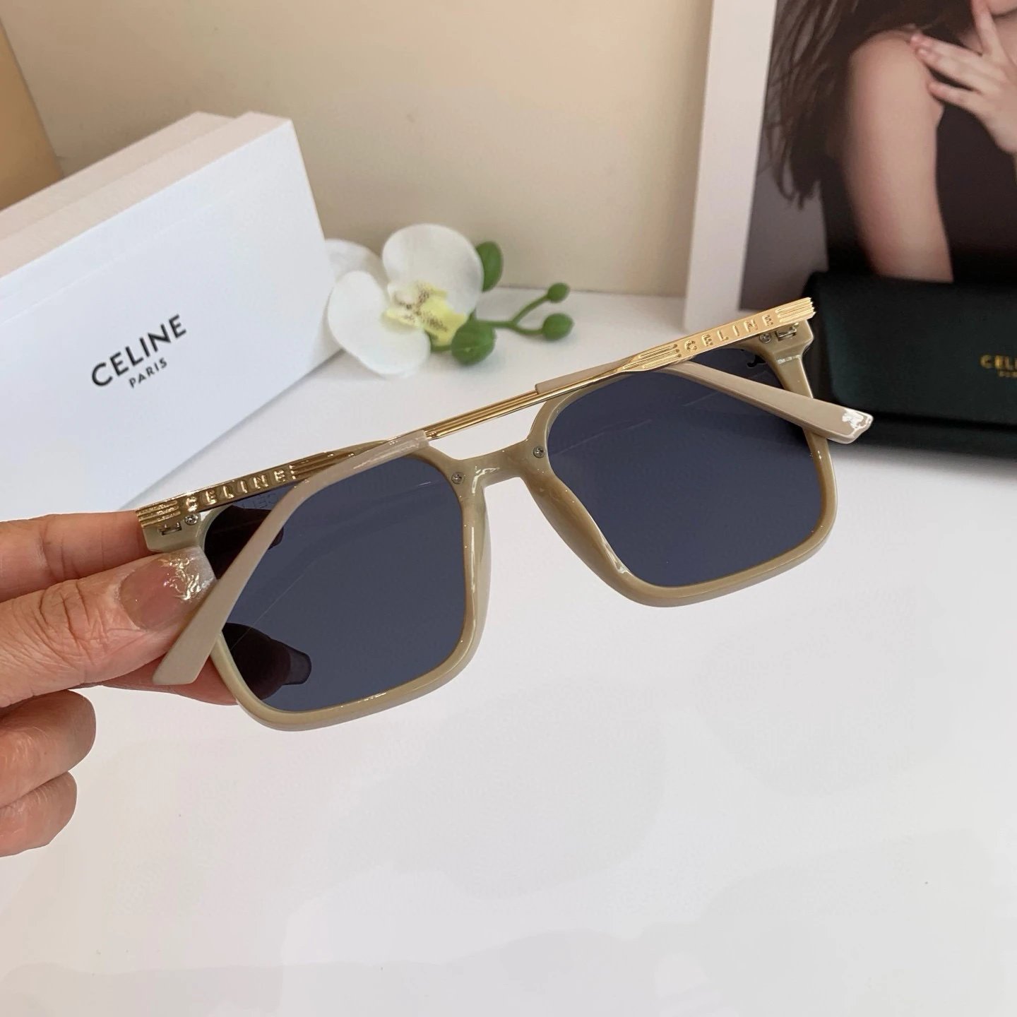 Celine Eyewear Square Sunglasses image 5