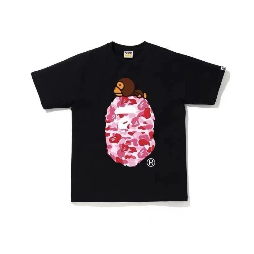 A Bathing Ape Baby Milo Pink Camo Graphic T-Shirt - 1