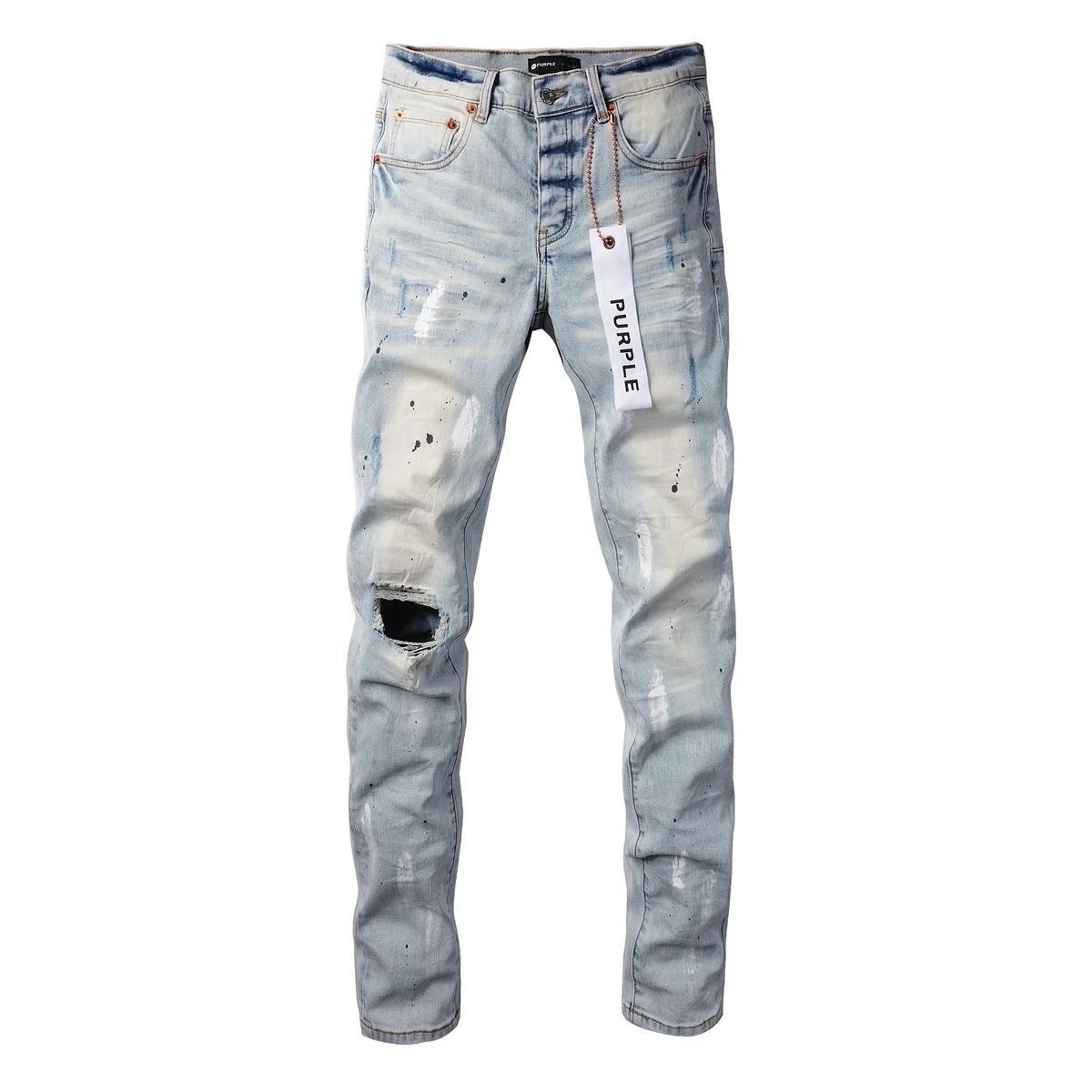 Gallery Dept. Distressed Paint-Splatter Slim Fit Jeans - 13