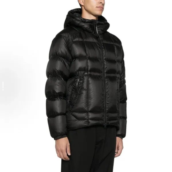 CP Company Grid Tech Down Jacket Navy Blue - 8