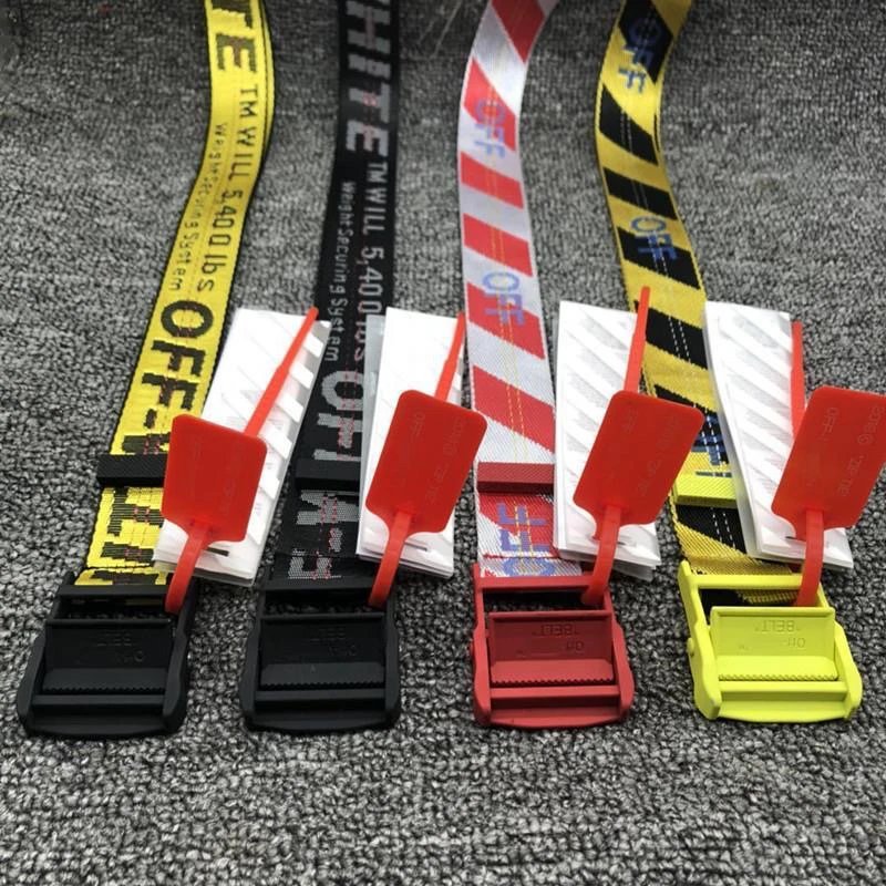 Off-White Industrial Belt Strap Red/White - 6