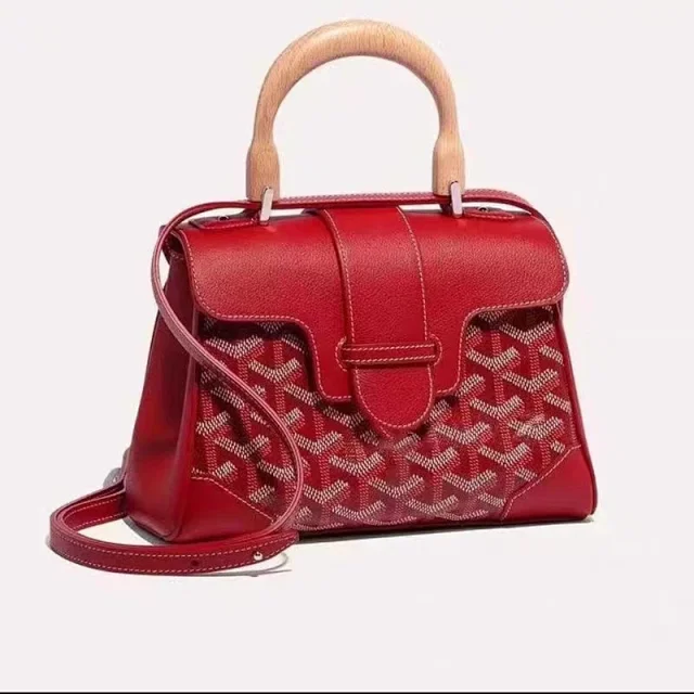 Unbranded Handbags Wooden Top-Handle Monogram Satchel product detail image 3