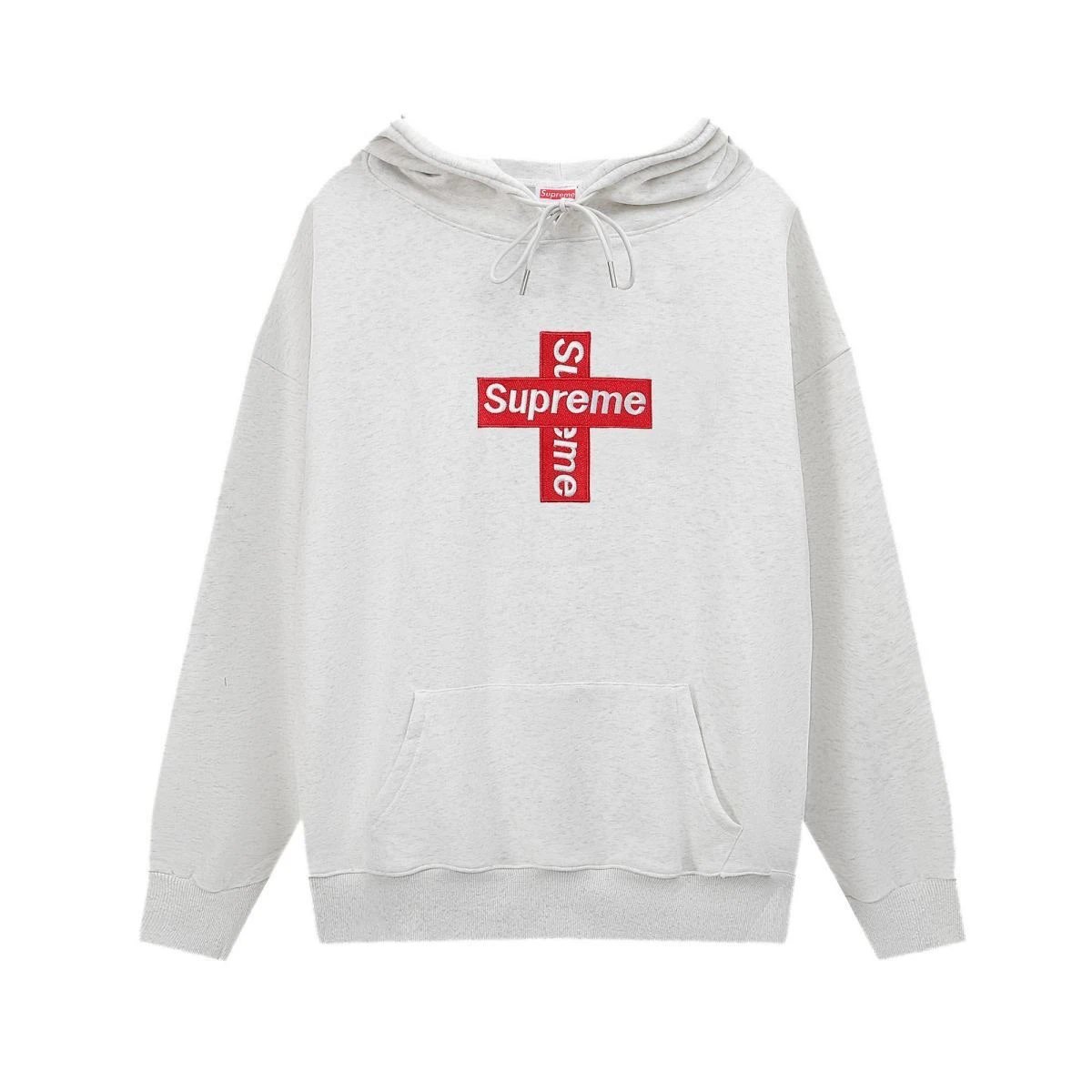 Supreme Cross Logo Hoodie Black - 4