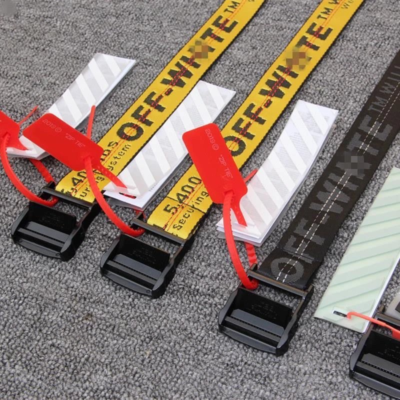 Off-White Industrial Belt Strap Red/White - 3