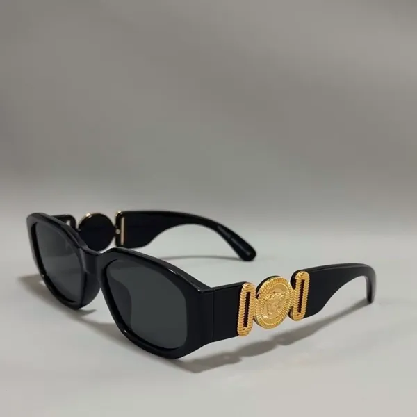 Versace Medusa Baroque Sunglasses Black Gold - 3