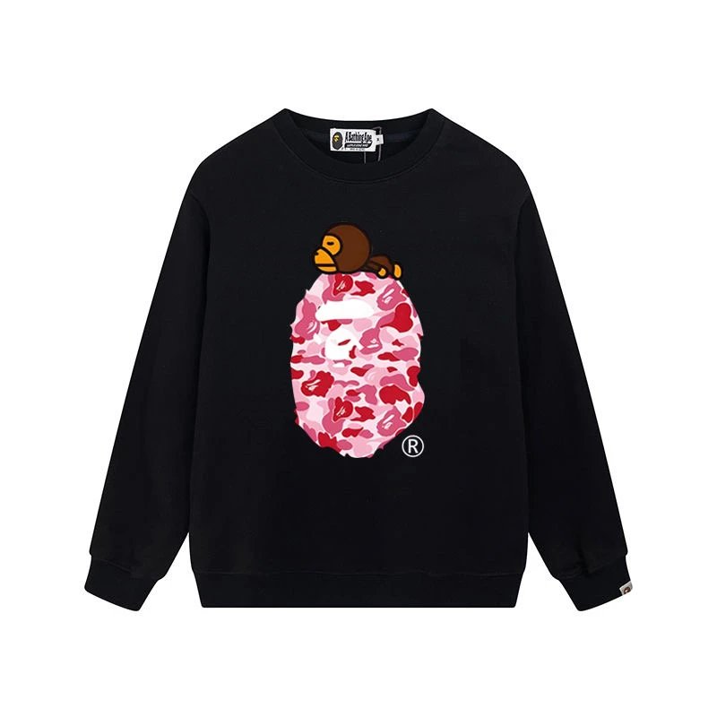 A Bathing Ape Camo Ape Head Black Hoodie - 4