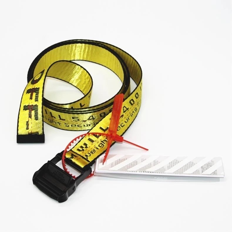 Off-White Industrial Belt Yellow Canvas Belt
