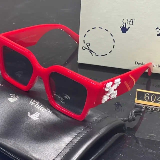 Off-White Eyewear Chunky square-frame sunglasses with arrow temple detail product detail image 5