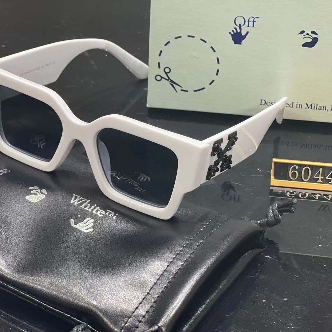 Off-White x White™ Square Frame Red Sunglasses - 5