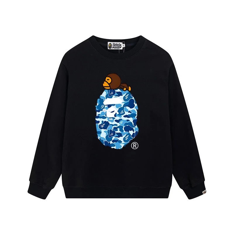 A Bathing Ape Camo Ape Head Black Hoodie - 5