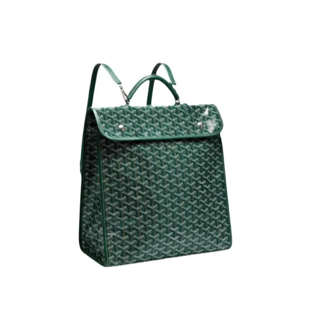 Goyard Backpacks Flap Backpack with Chevron Monogram Canvas product detail image 7