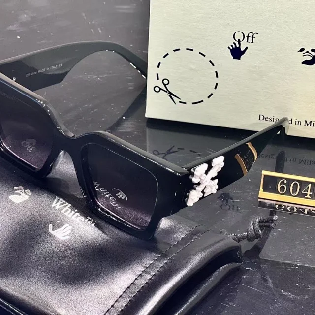 Off-White Eyewear Chunky square-frame sunglasses with arrow temple detail product detail image 3