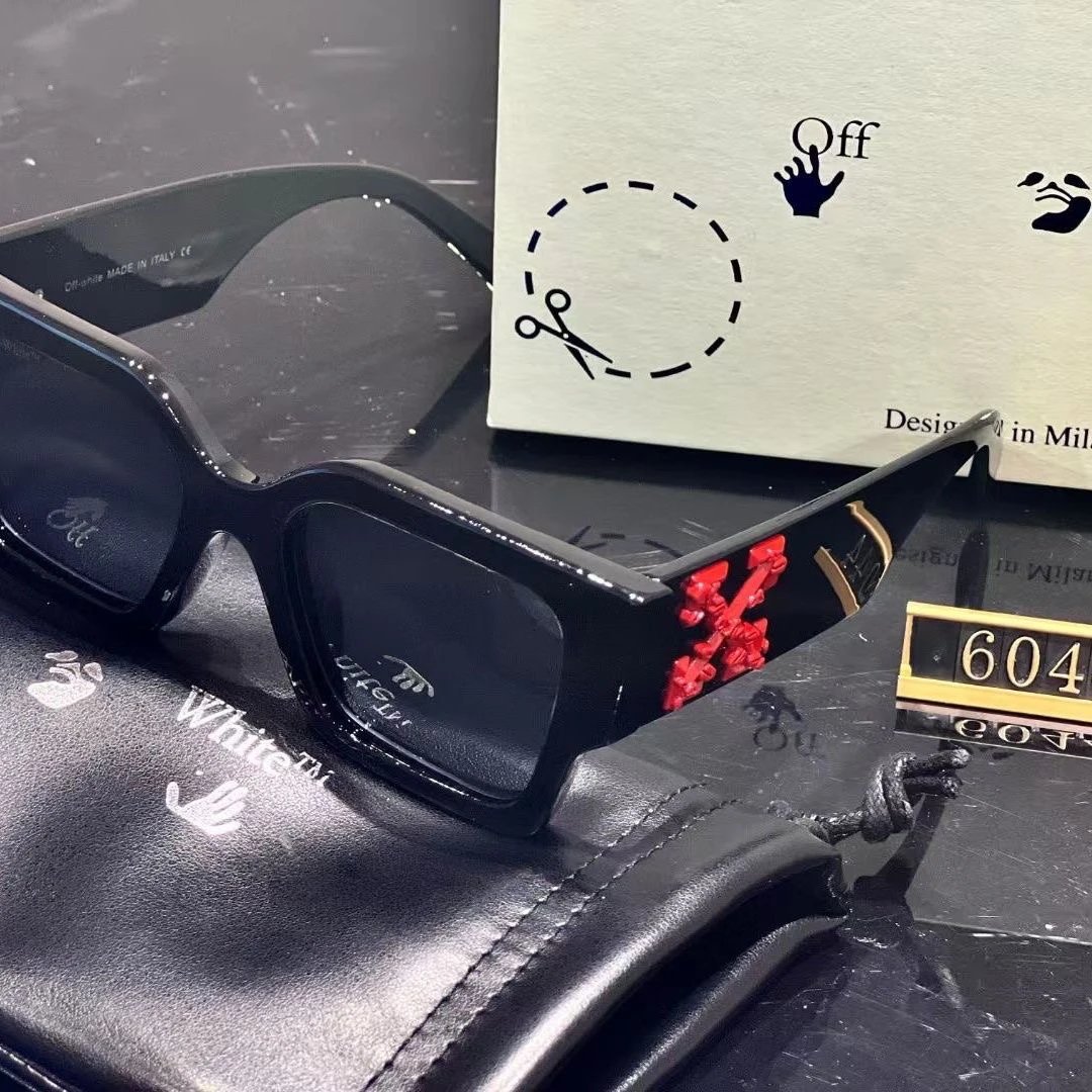 Off-White x White™ Square Frame Red Sunglasses - 2