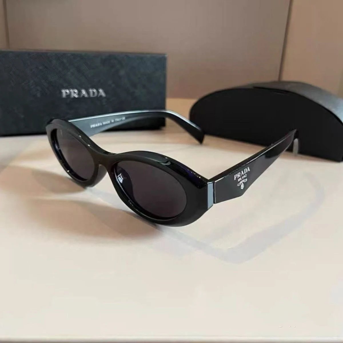 Prada Re-Nylon Oval Sunglasses Yellow - 3